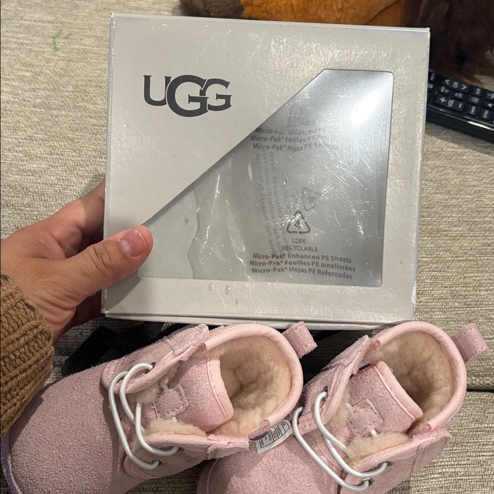 UGG Pink Baby Bibs